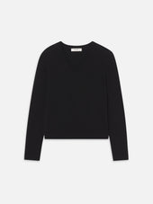 The Everyday Cashmere V Neck -- Black