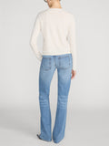 The Shrunken Cashmere V Neck -- Cream
