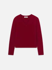 The Everyday Cashmere V Neck -- Paprika
