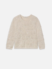 The Applique Sweater -- Cream