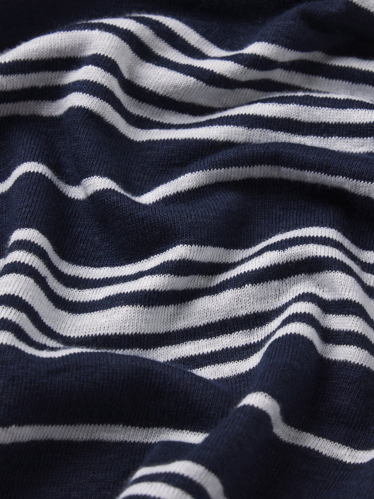 The Striped Polo -- Navy Multi