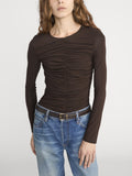 The Ruched Top -- Mocha