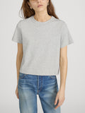 The Heather Boxy Tee -- Heather Grey