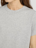 The Heather Boxy Tee -- Heather Grey