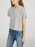 The Heather Boxy Tee -- Heather Grey