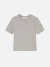 The Heather Boxy Tee -- Heather Grey