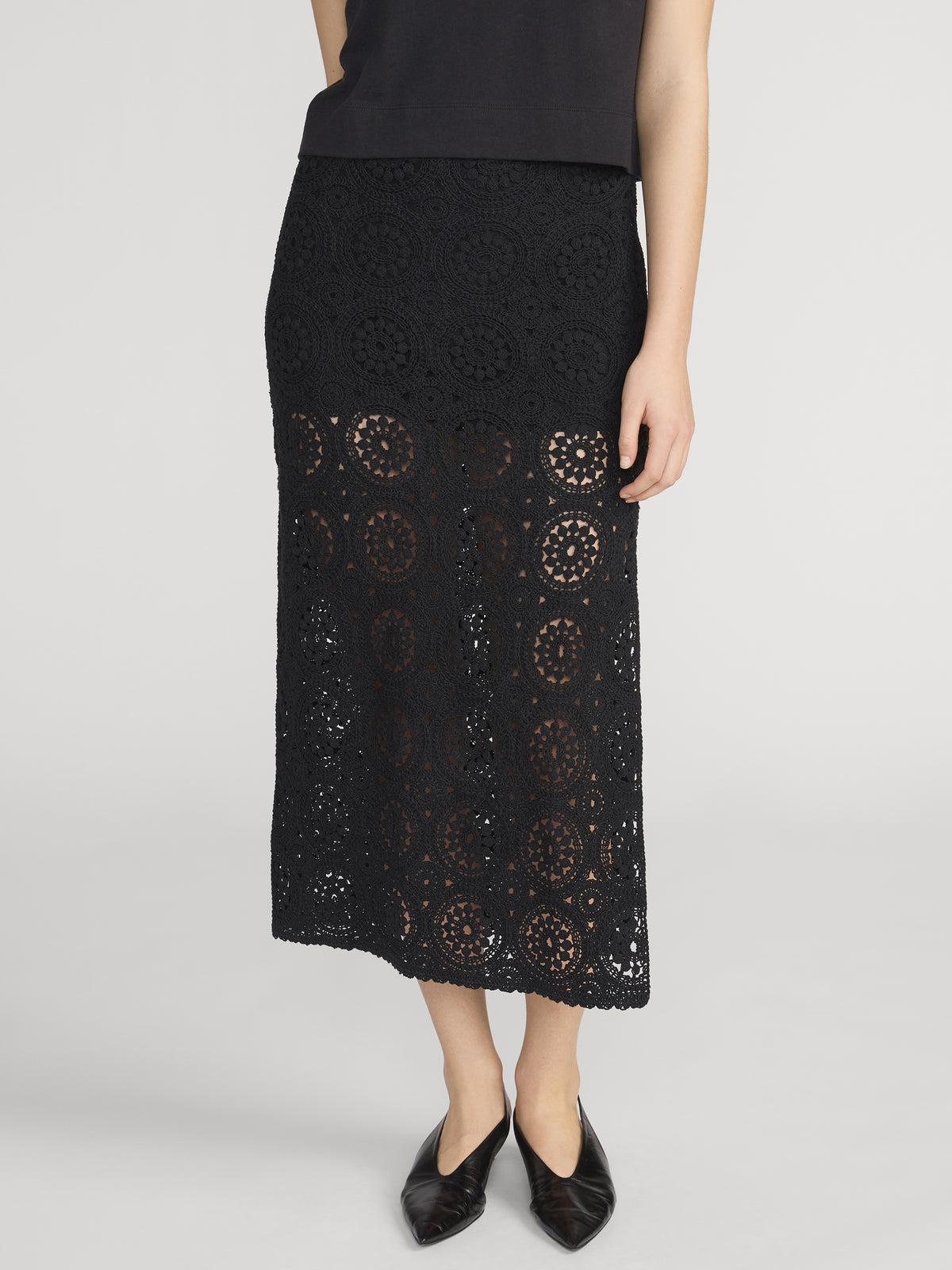 Skirt On Model Front Crop