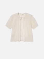 The Delicate Tie Sweater -- Cream