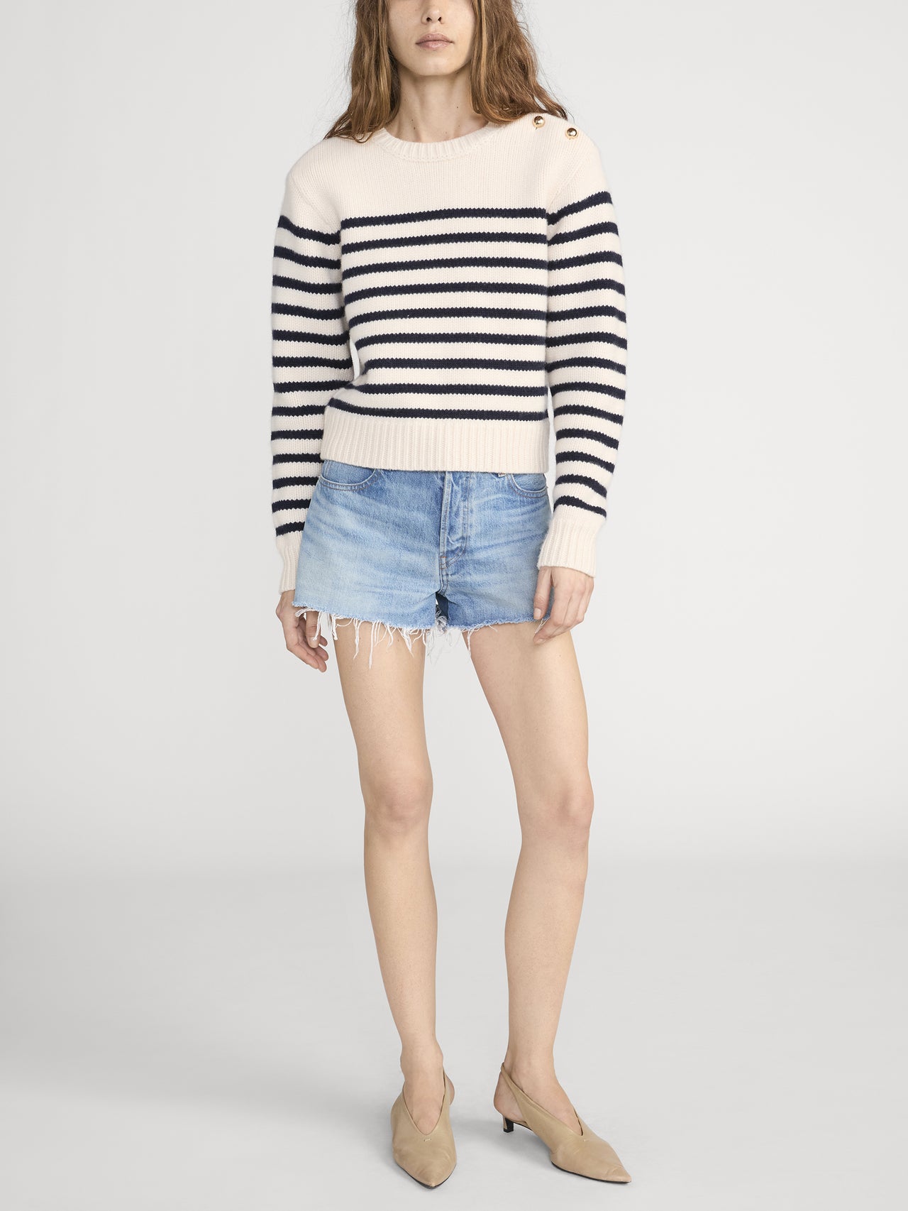 The Mariner Sweater -- Cream Multi