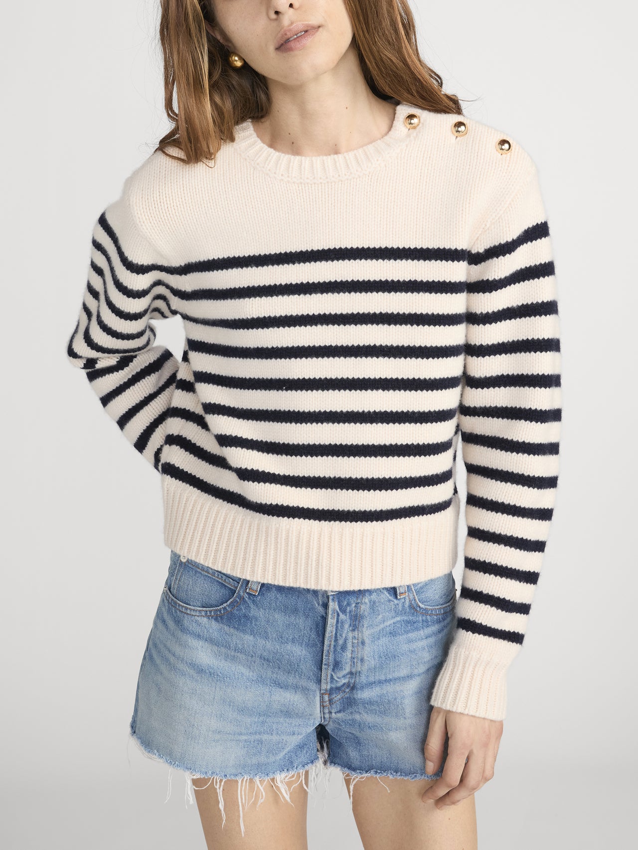 The Mariner Sweater -- Cream Multi