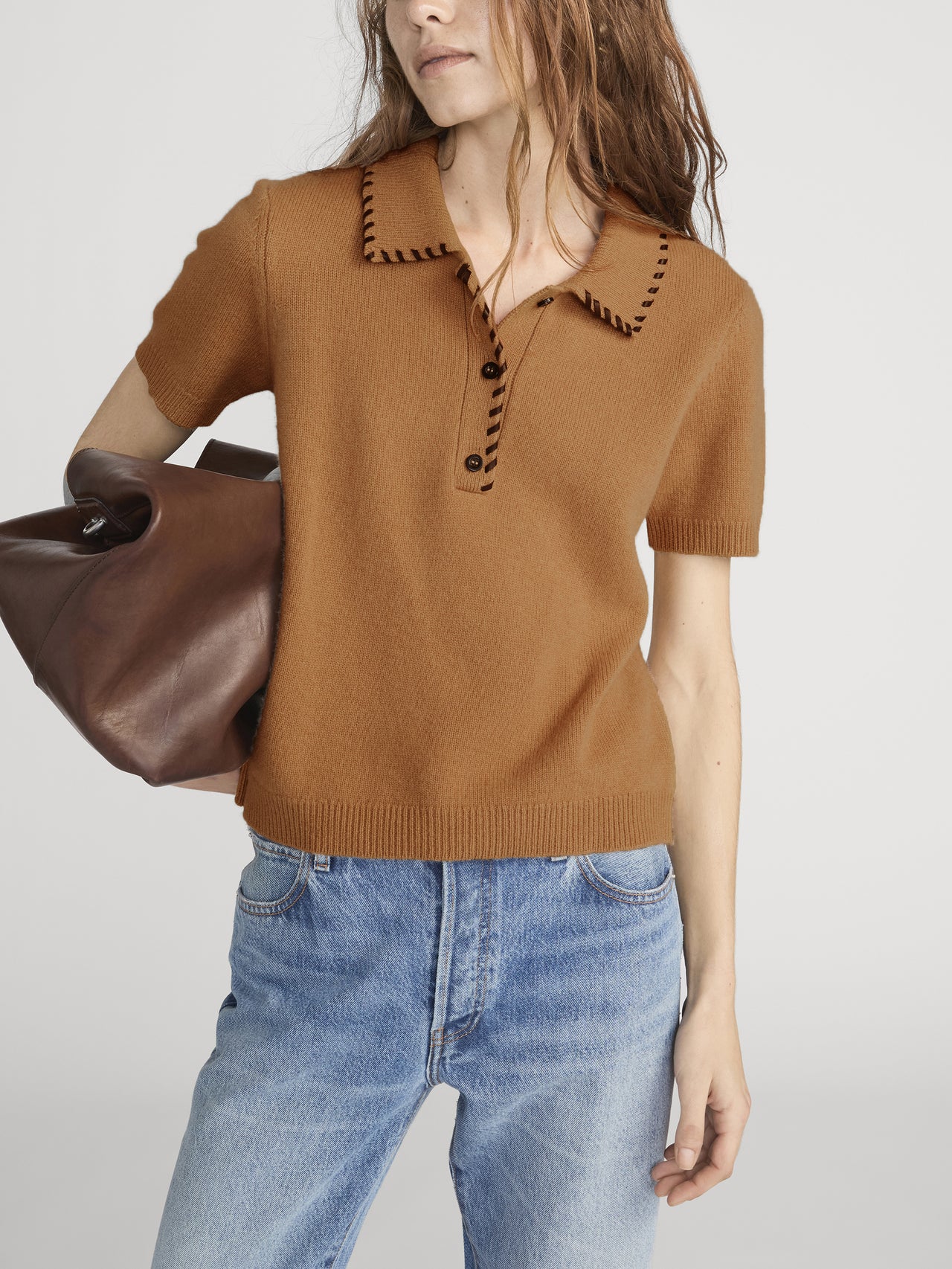 Polo On Model Front Crop