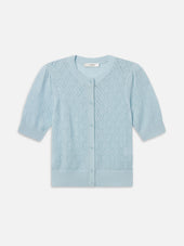 The Delicate Cashmere Cardi -- Sky Blue