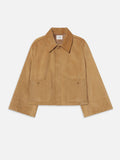 The Mini Suede Swing Jacket -- Light Camel
