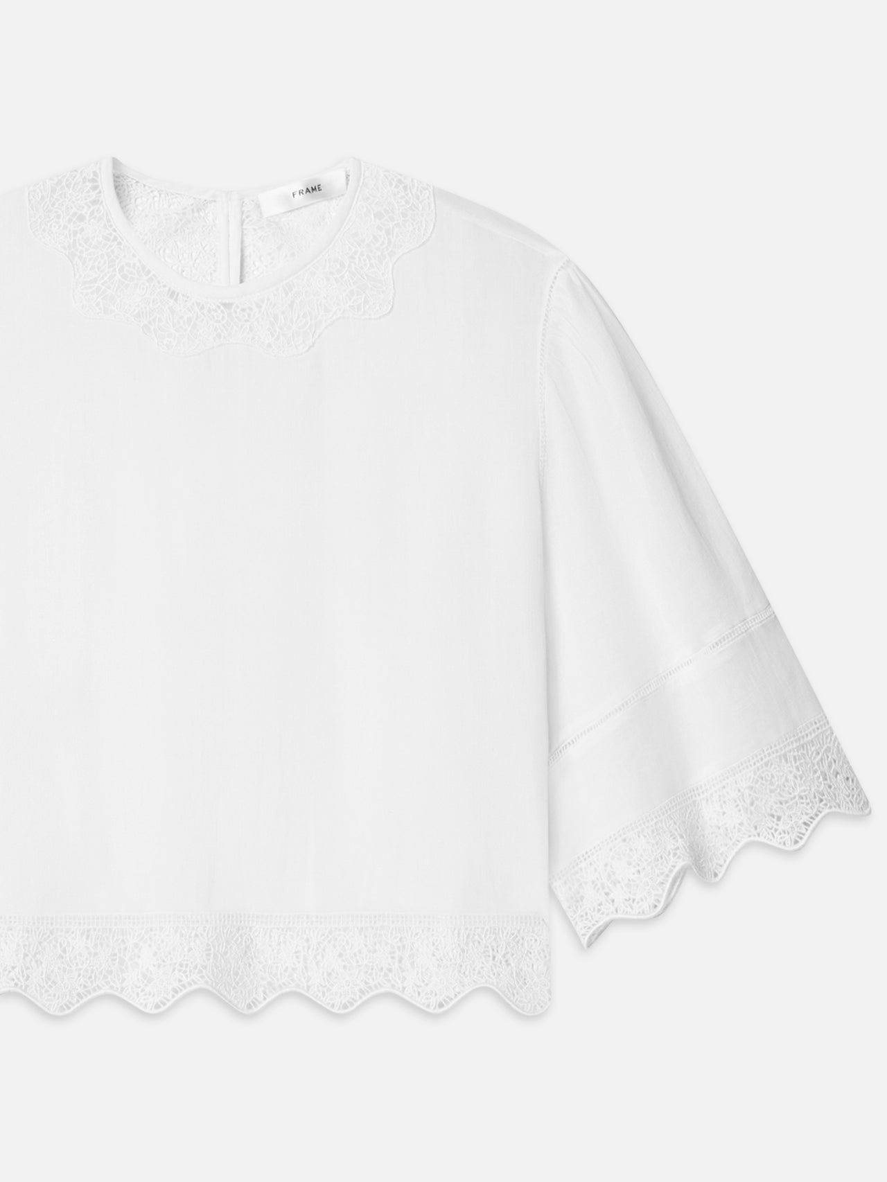 The Embroidered Top -- White