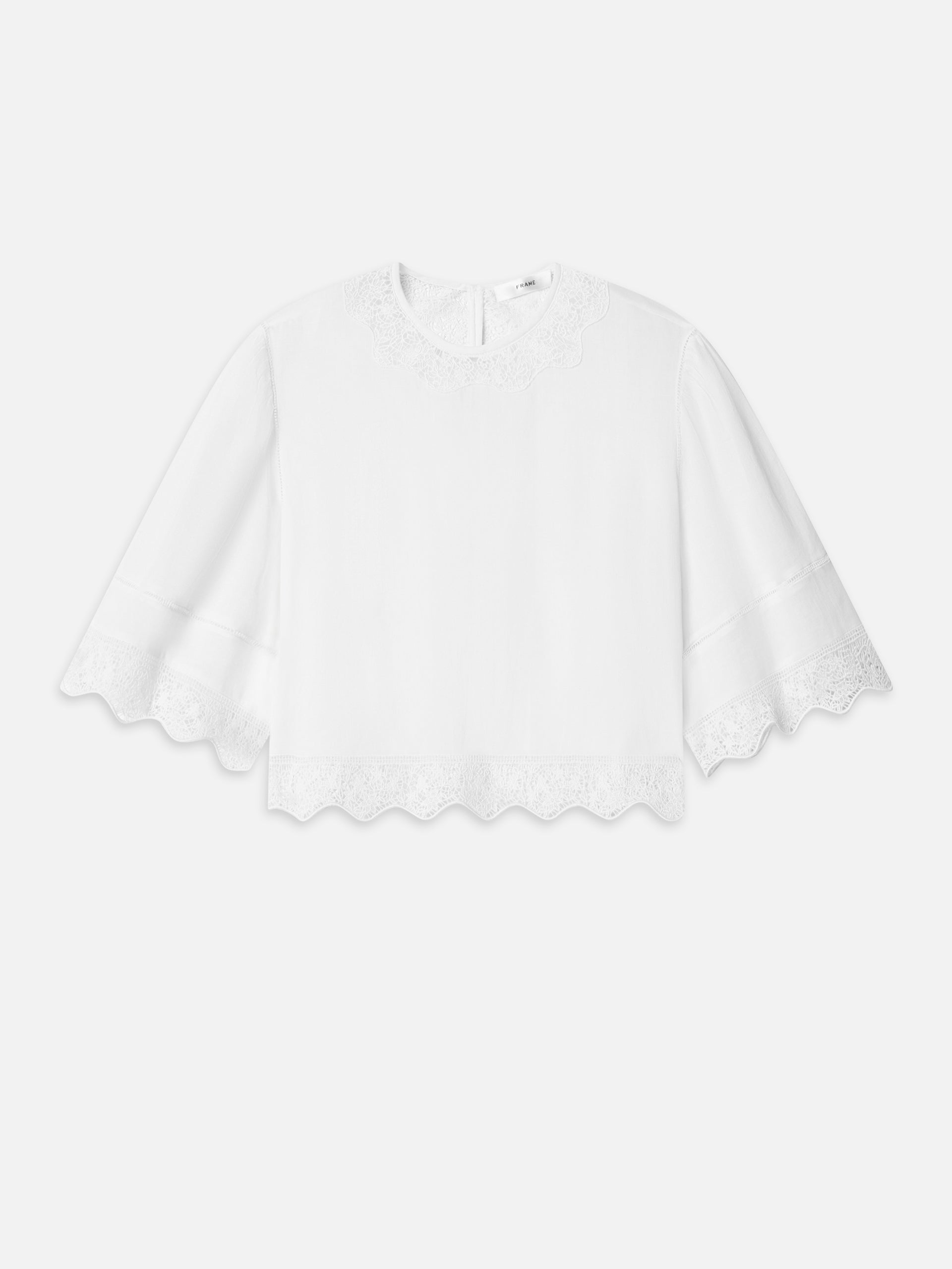 The Embroidered Top -- White