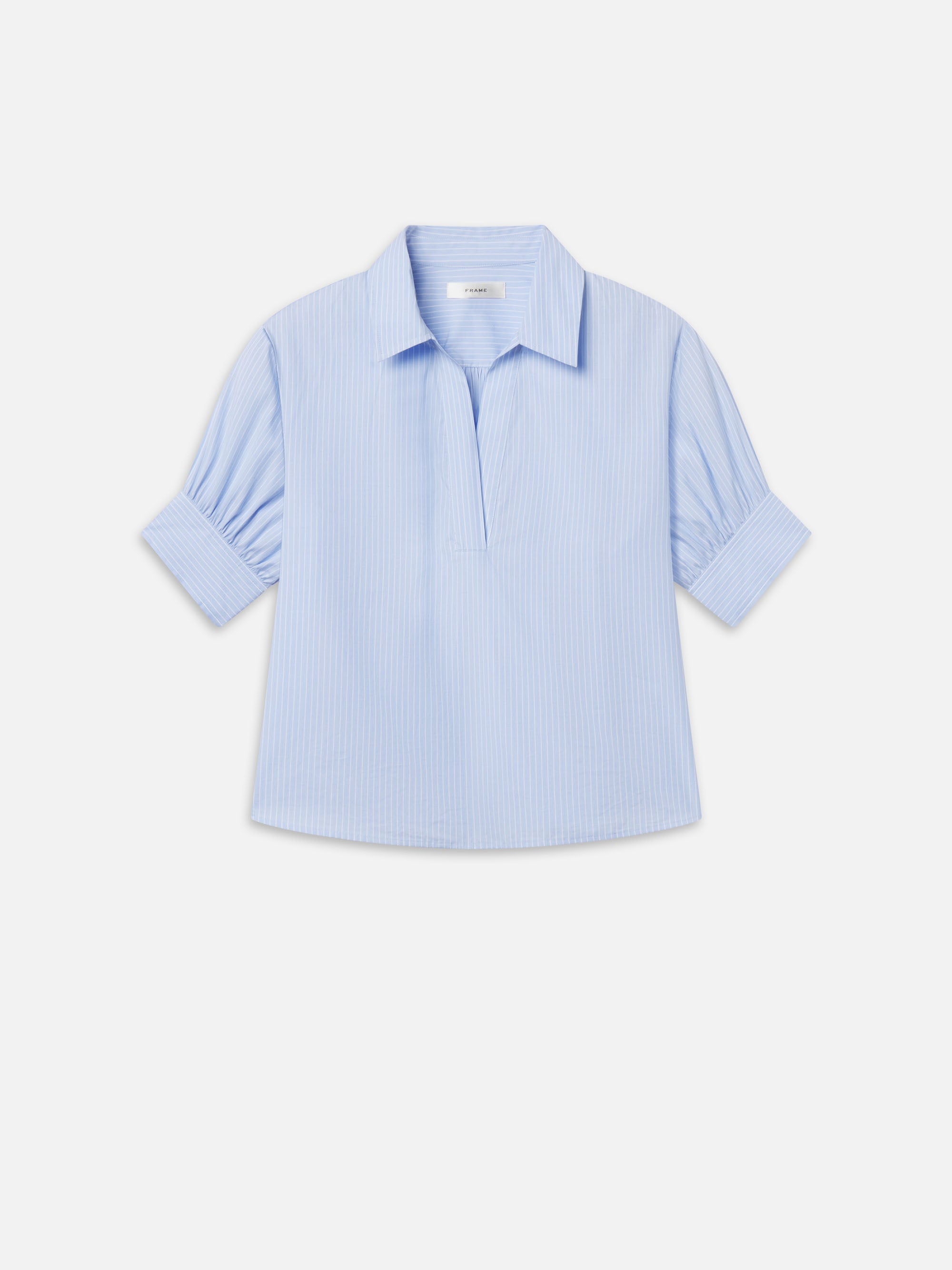 ボーダーズアットバルコニー  Vネック ブラウス Victoria V Neck Shift Blouse Navy (Backorder) – Hollyhoque