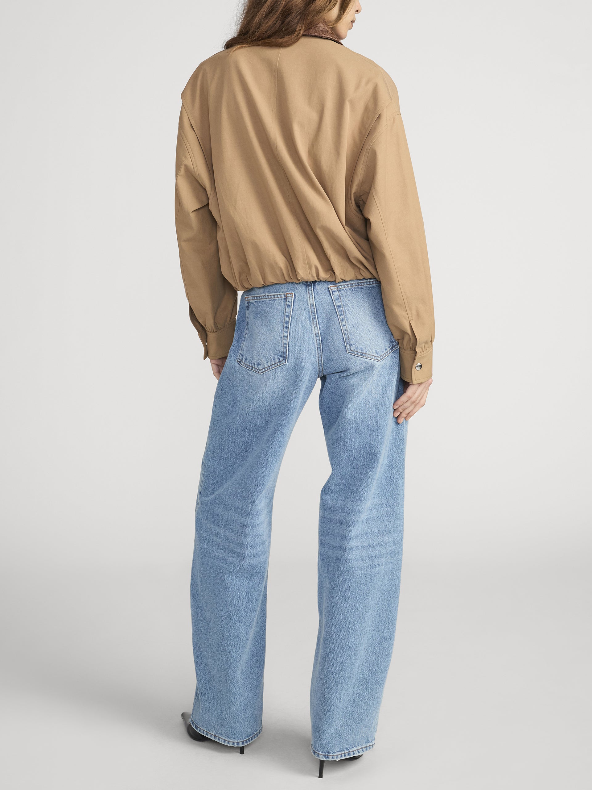 Jacket On Model Back