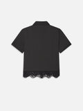 The Embroidered Seaside Shirt -- Black
