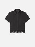The Embroidered Seaside Shirt -- Black