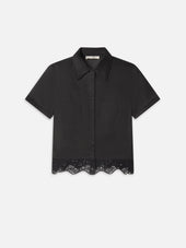 The Embroidered Seaside Shirt -- Black