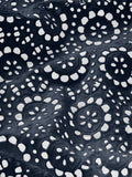The Petal Eyelet Shirt -- Navy