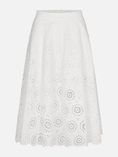 The Solstice Eyelet Skirt -- White
