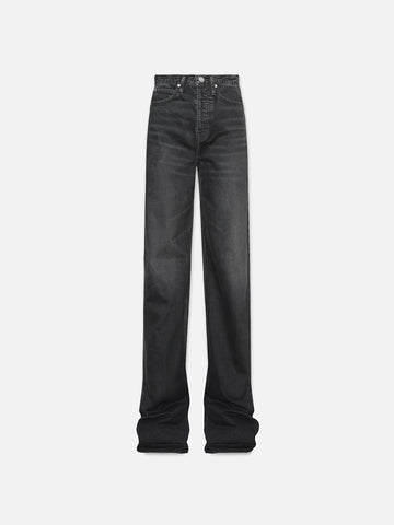 Banded Bottom Trapunto Moto Pant -- Washed Aloe