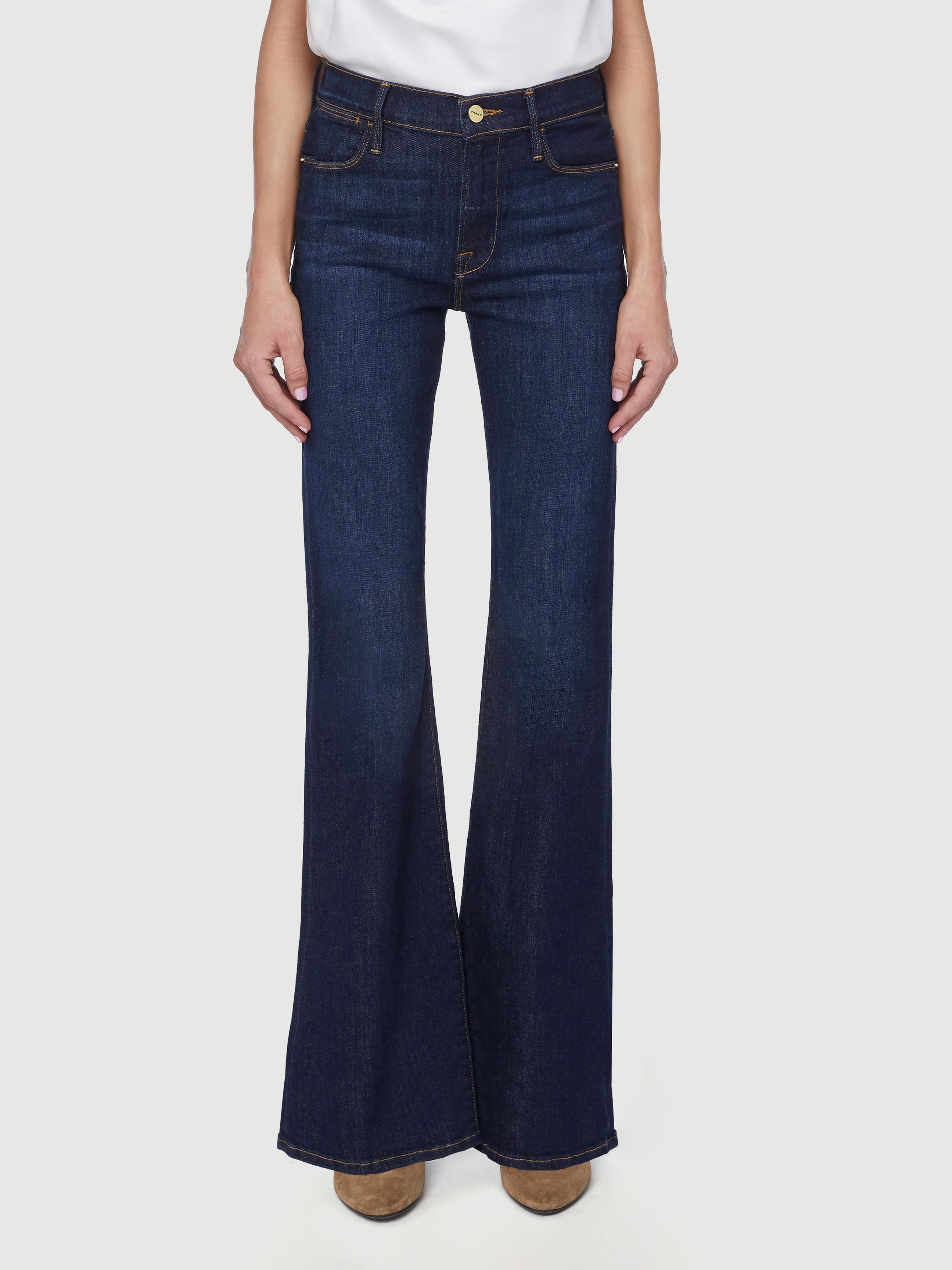 FRAME Le High Flare high-rise flared jeans