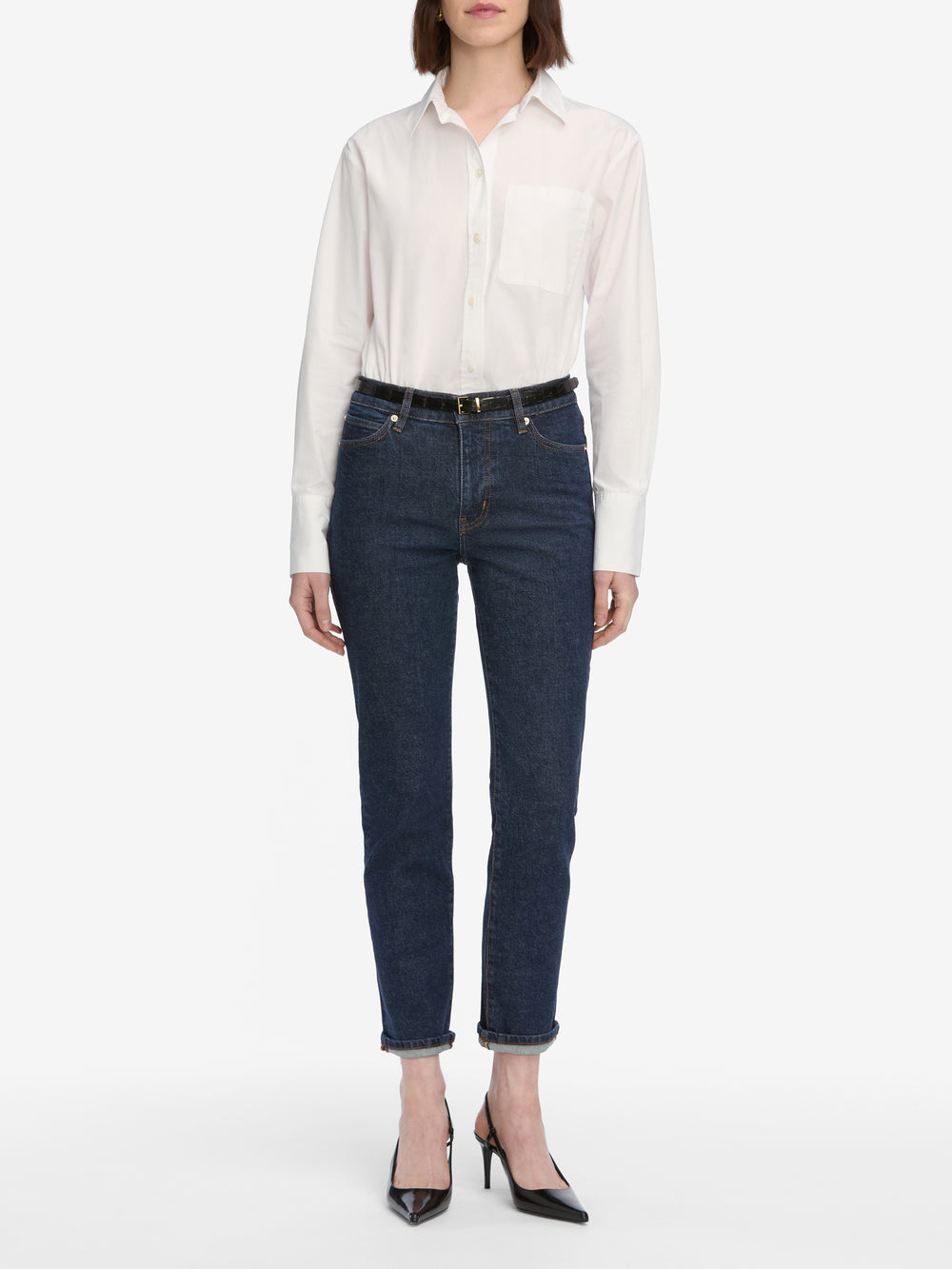 jeans full front view