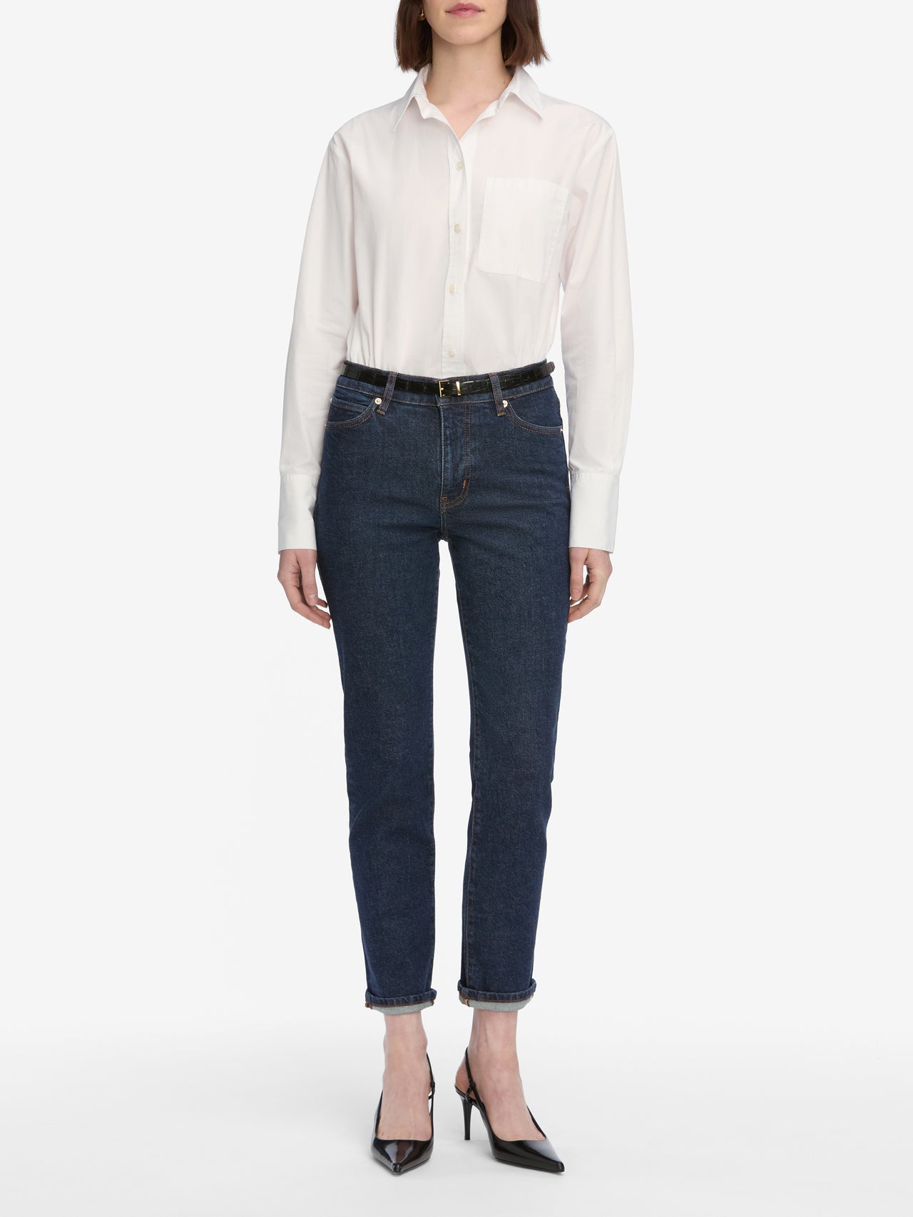 jeans full front view