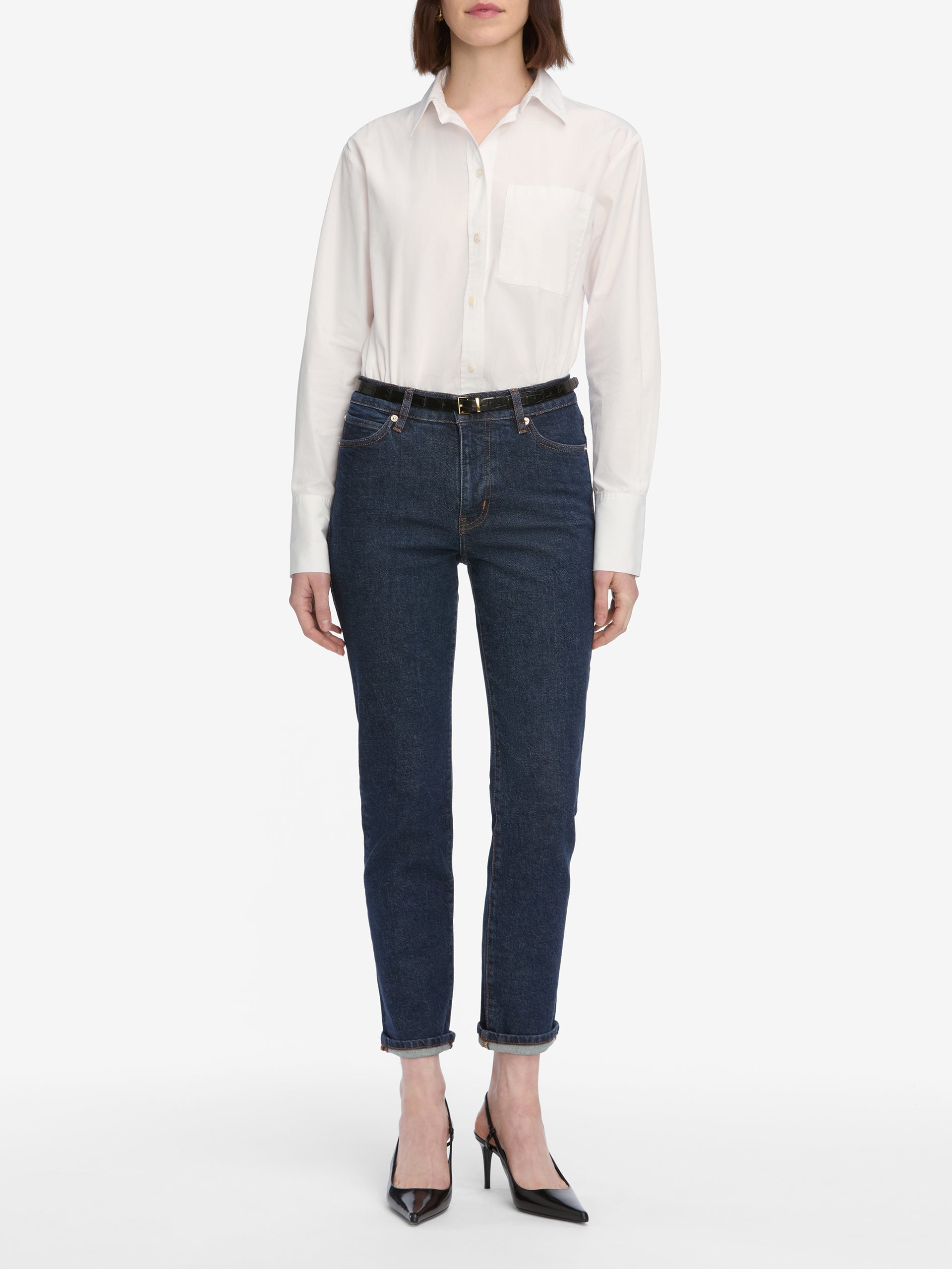 jeans full front view