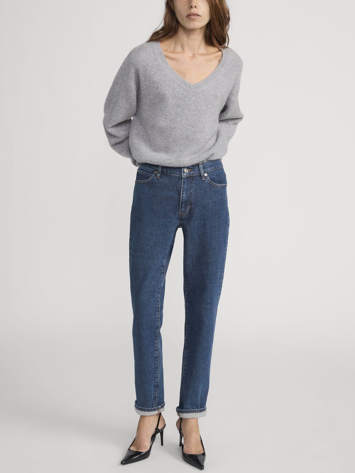 jeans full front view