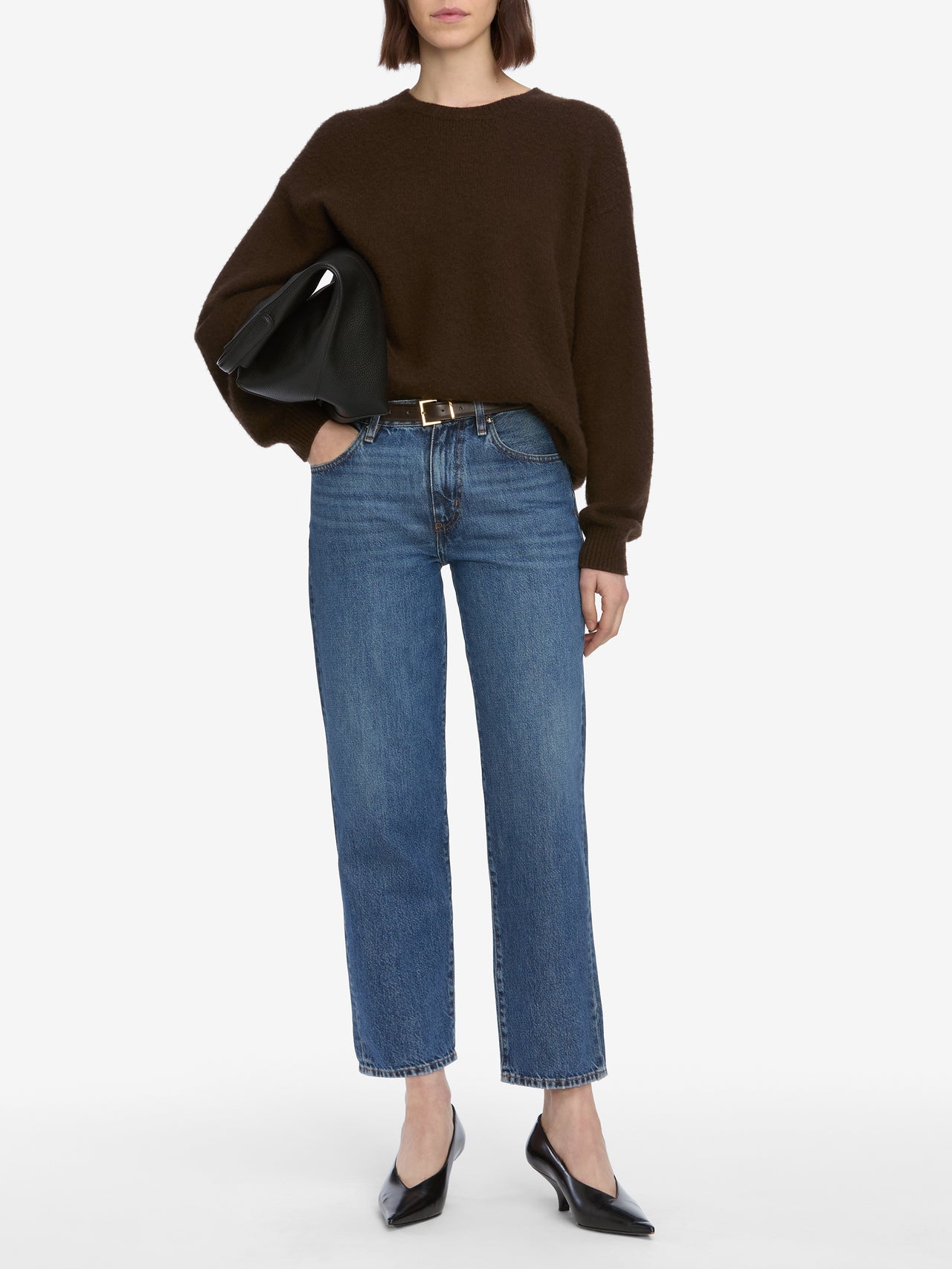 jeans full front view