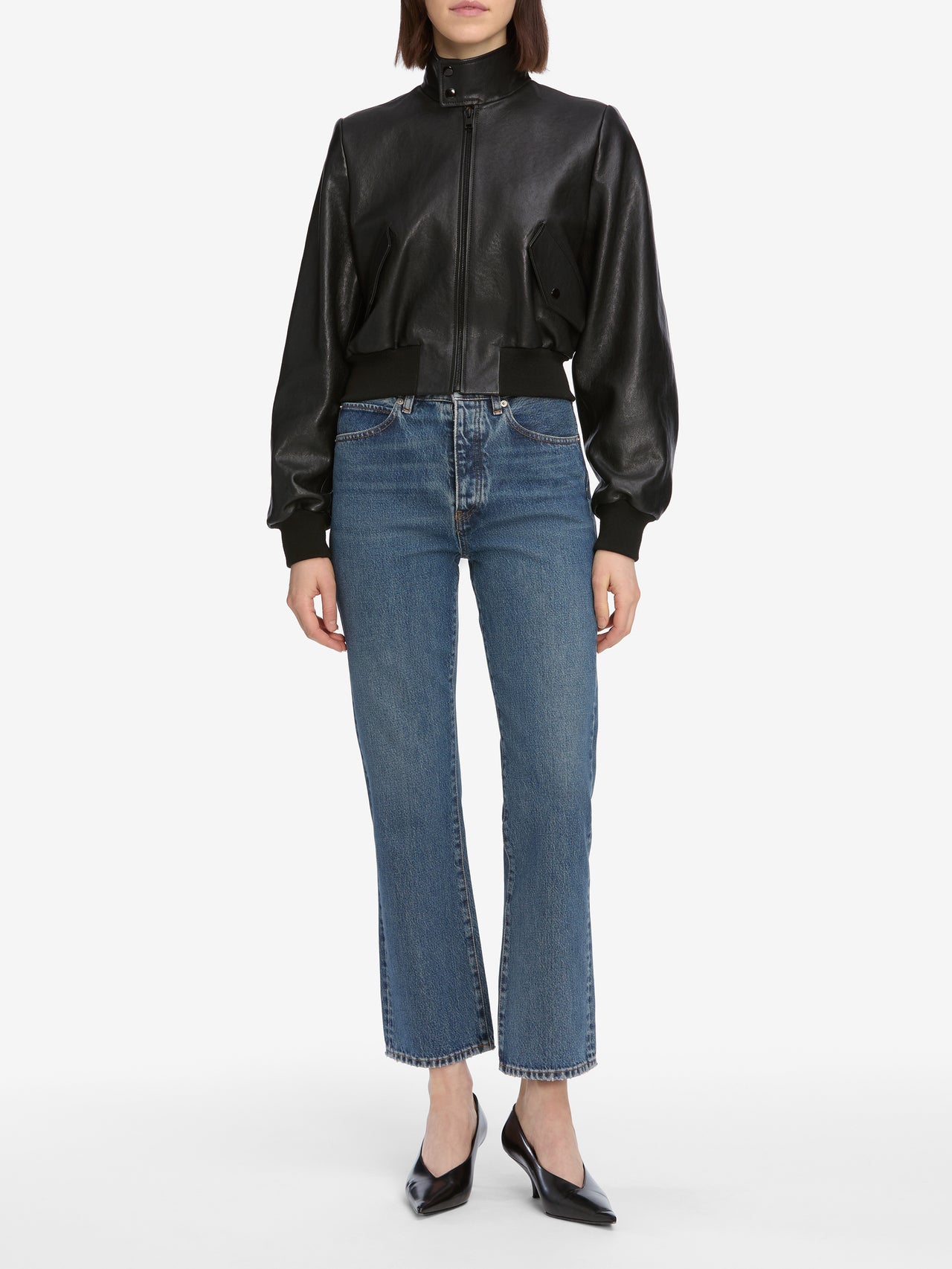 jeans full front view