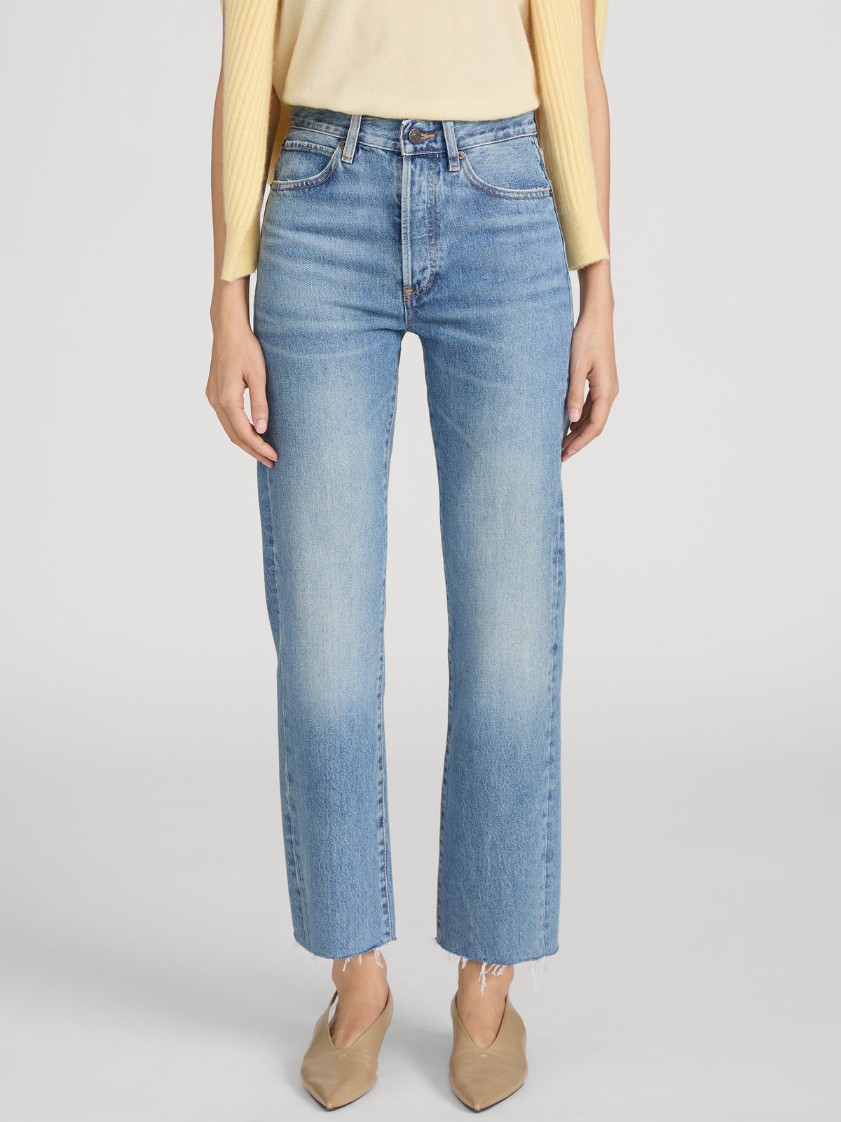 Jean on model crop 