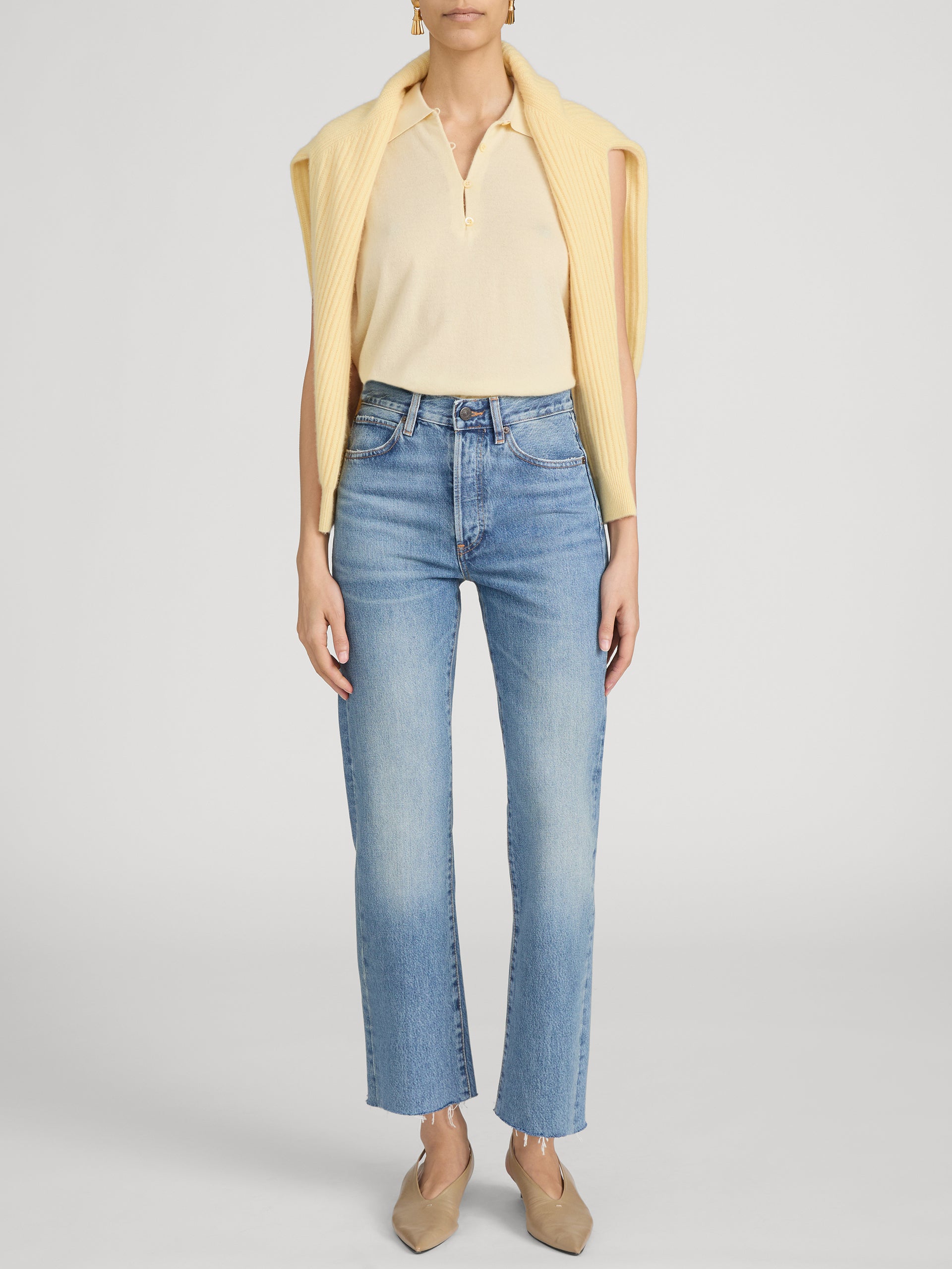 Jean on model front 