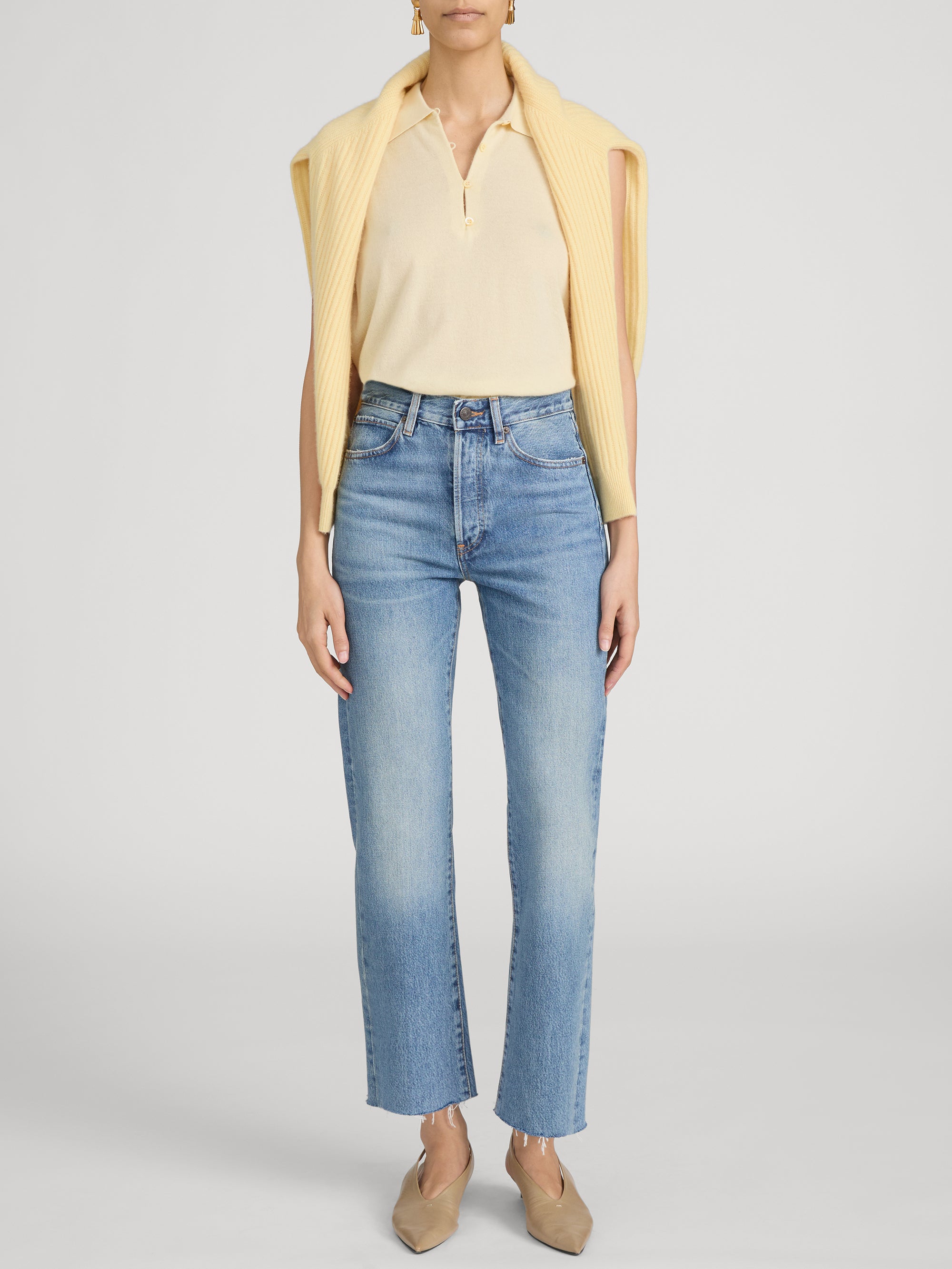 Jean on model front 