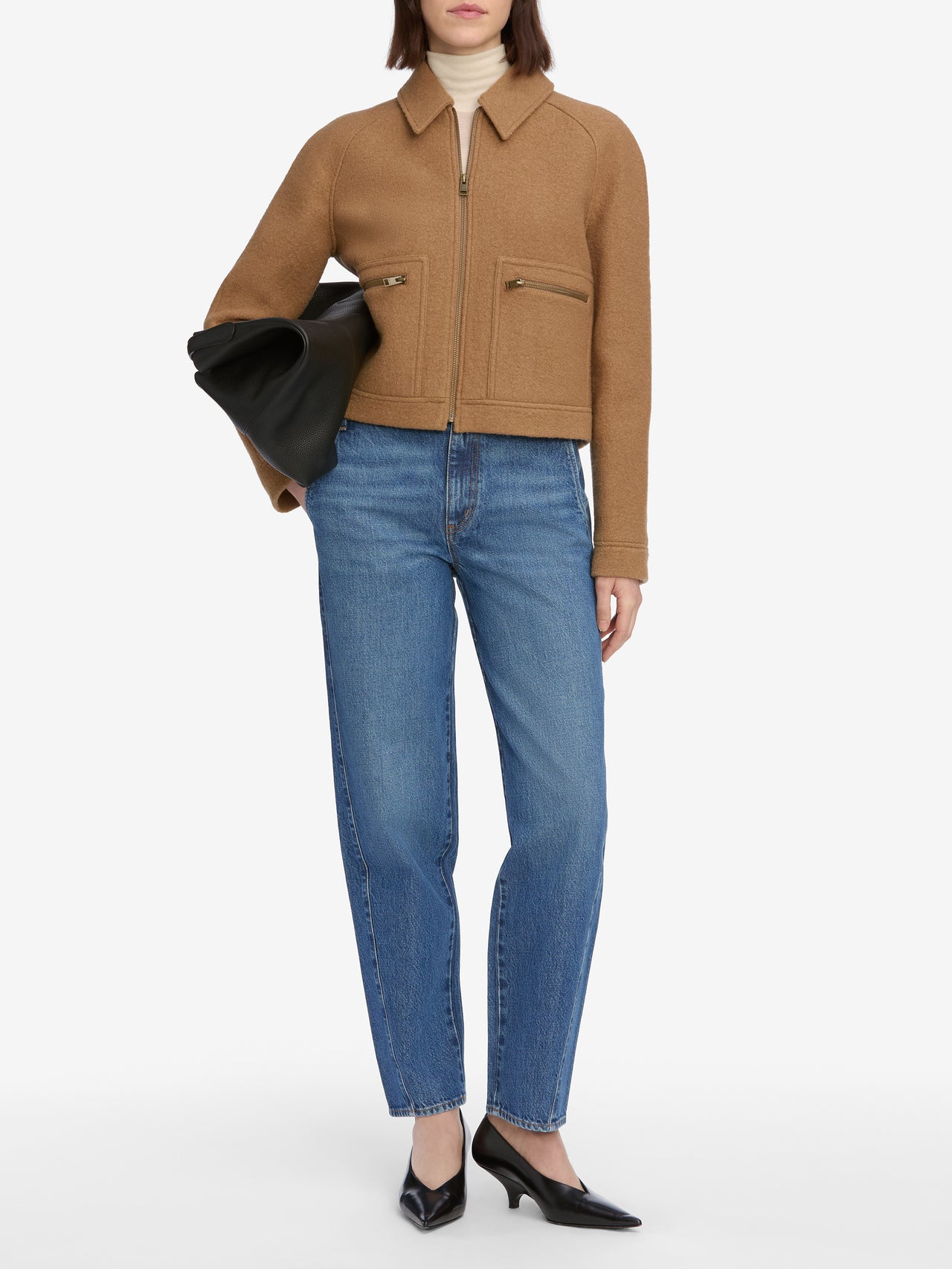 jeans full front view