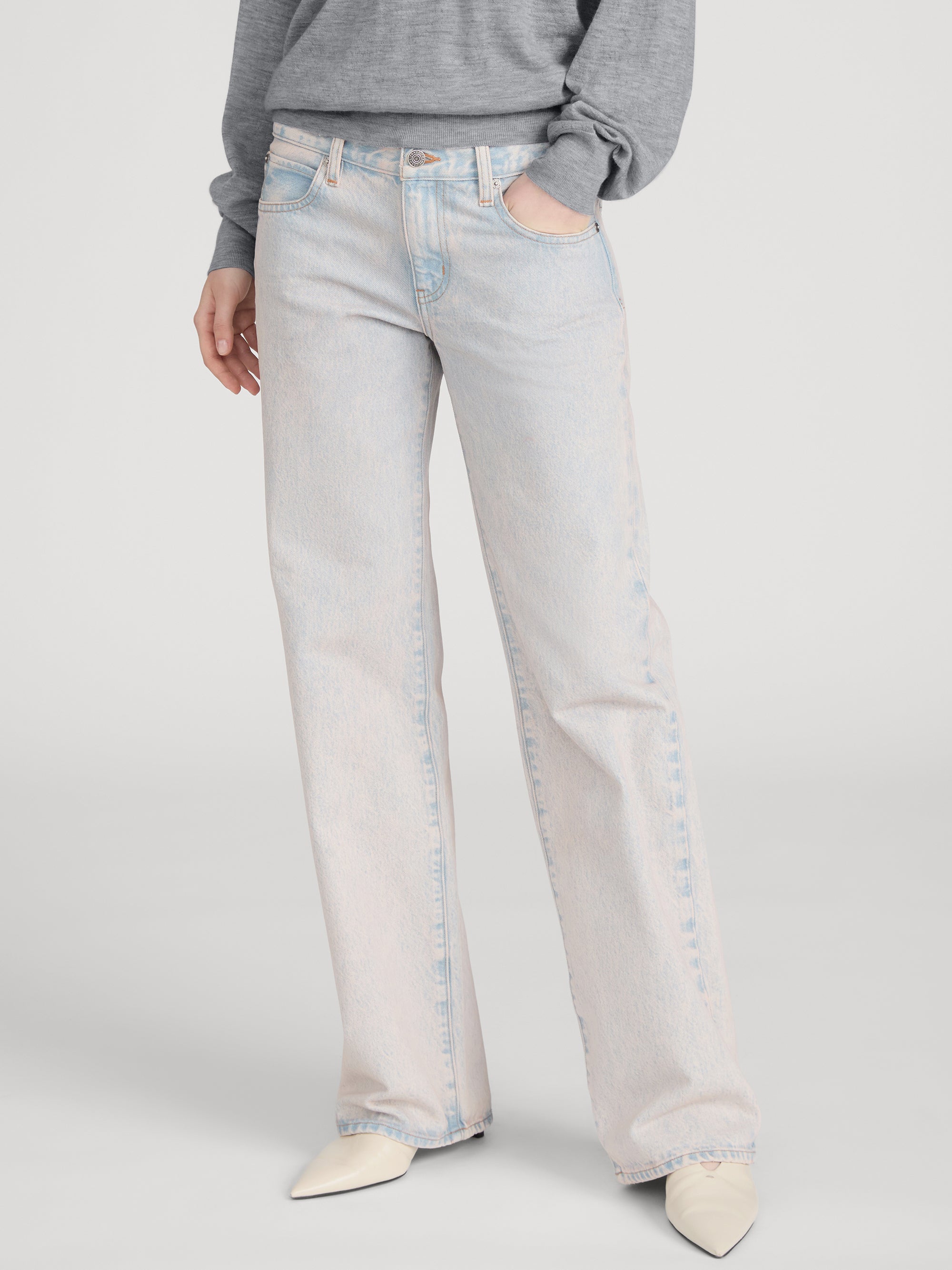 Jean on model crop 