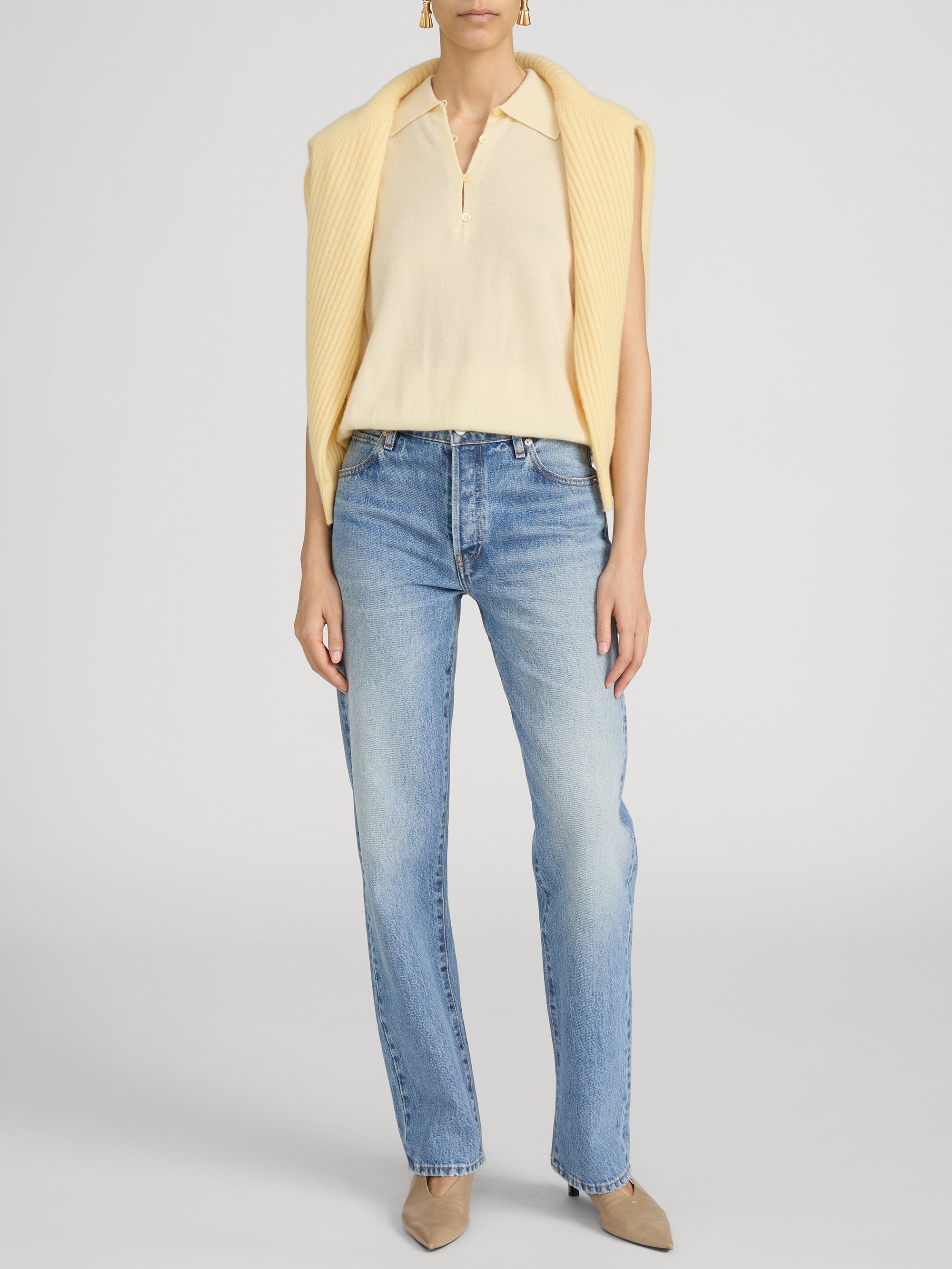 Jean on model front 
