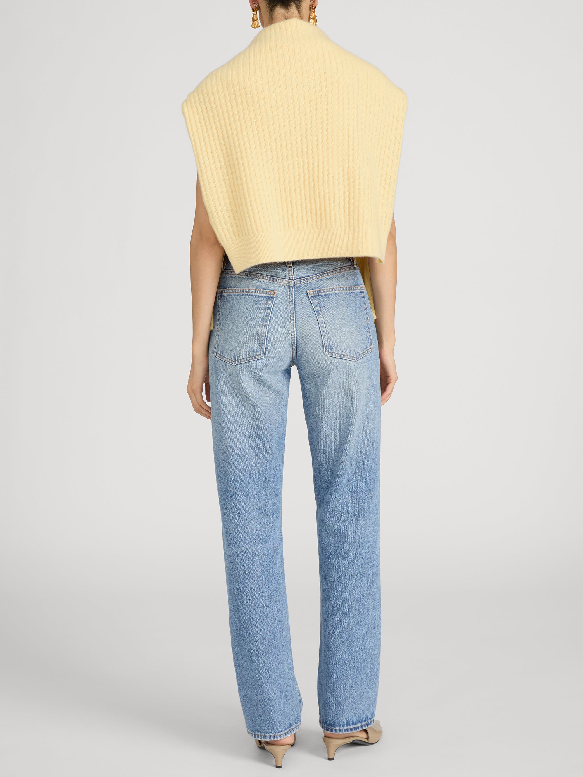 Jean on model back 