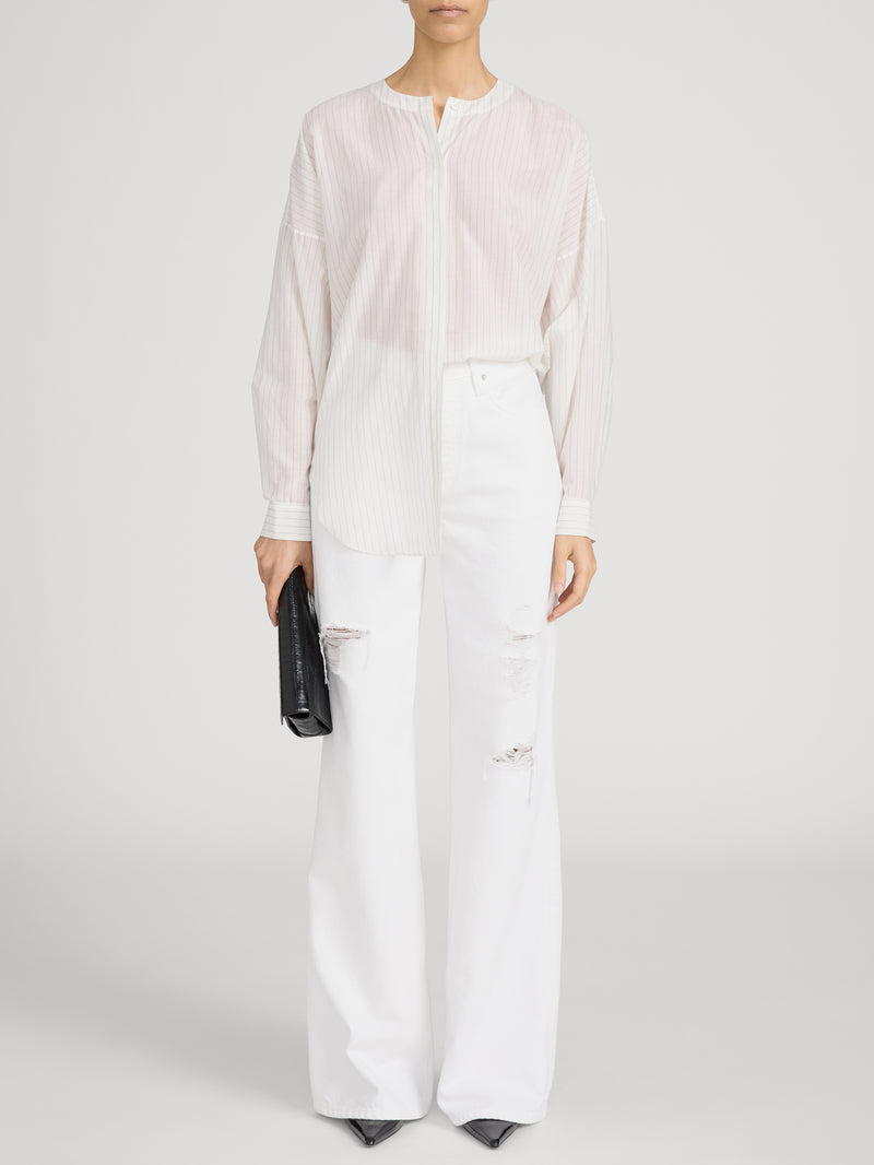 Jeans on model front 