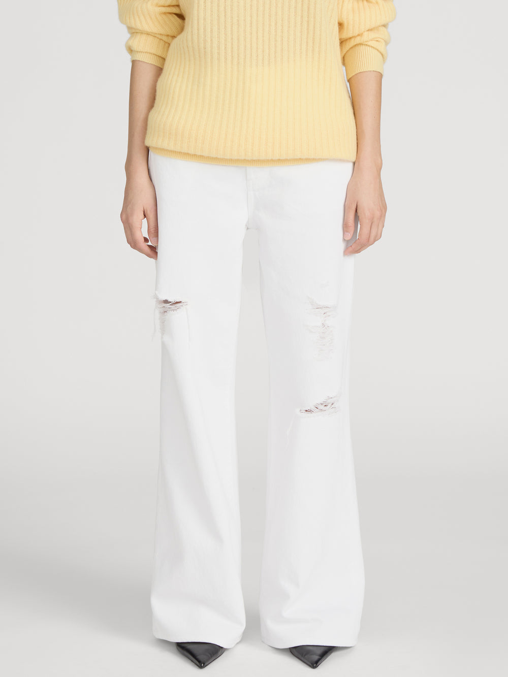 Jean on model Front Crop 