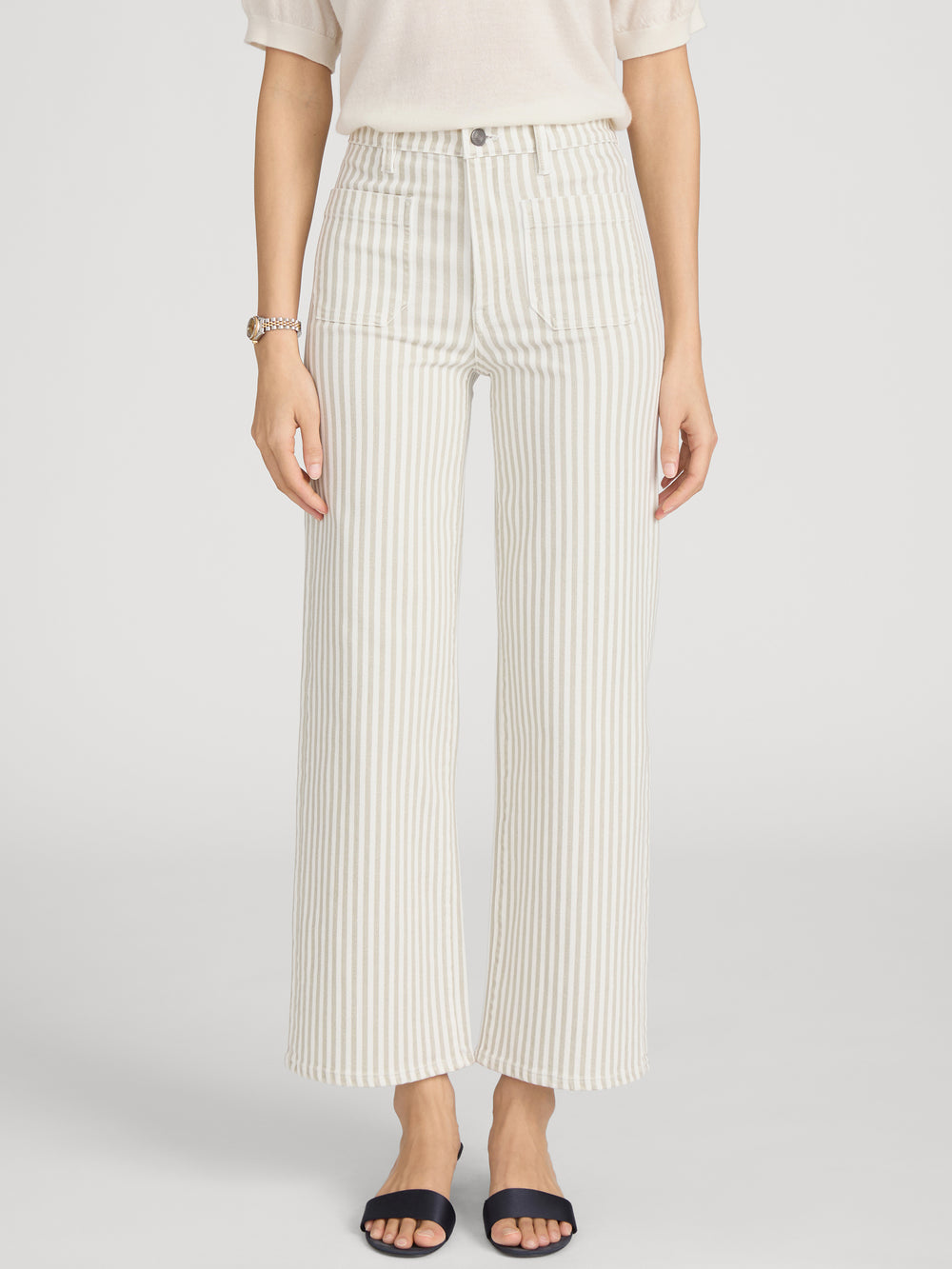The Anchor Pant -- Flax Stripe