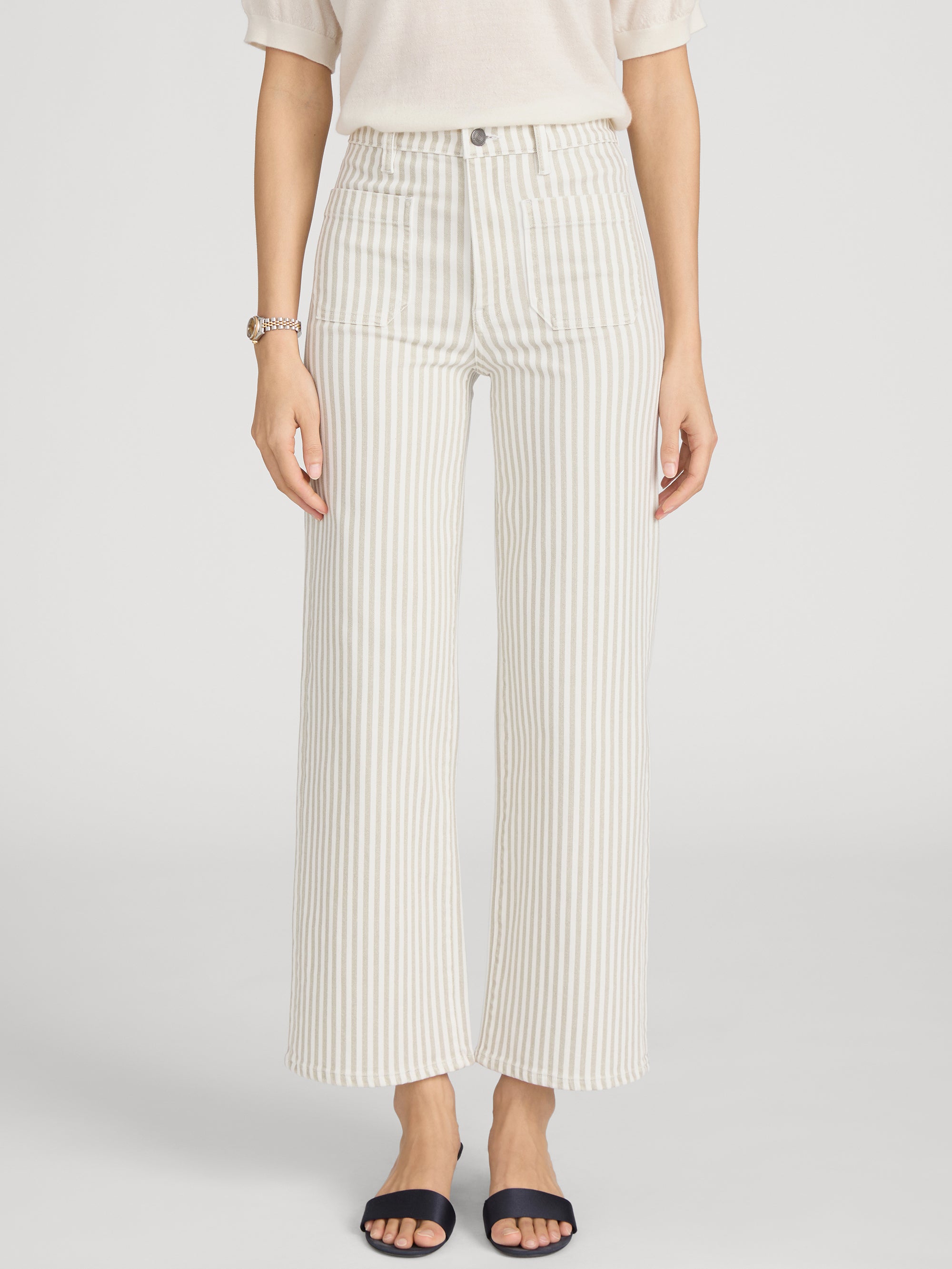 The Anchor Pant -- Flax Stripe