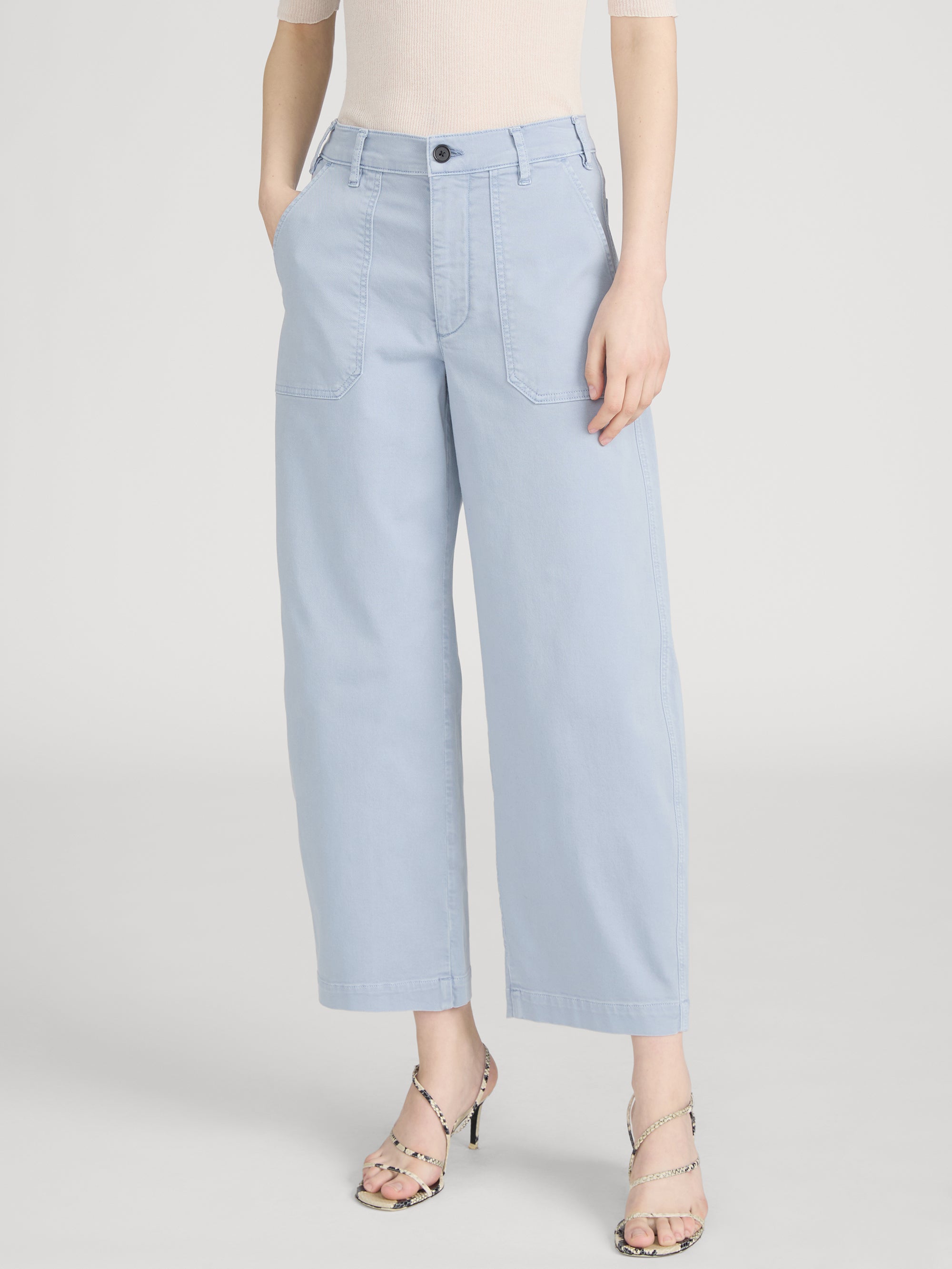 Pant on model crop 