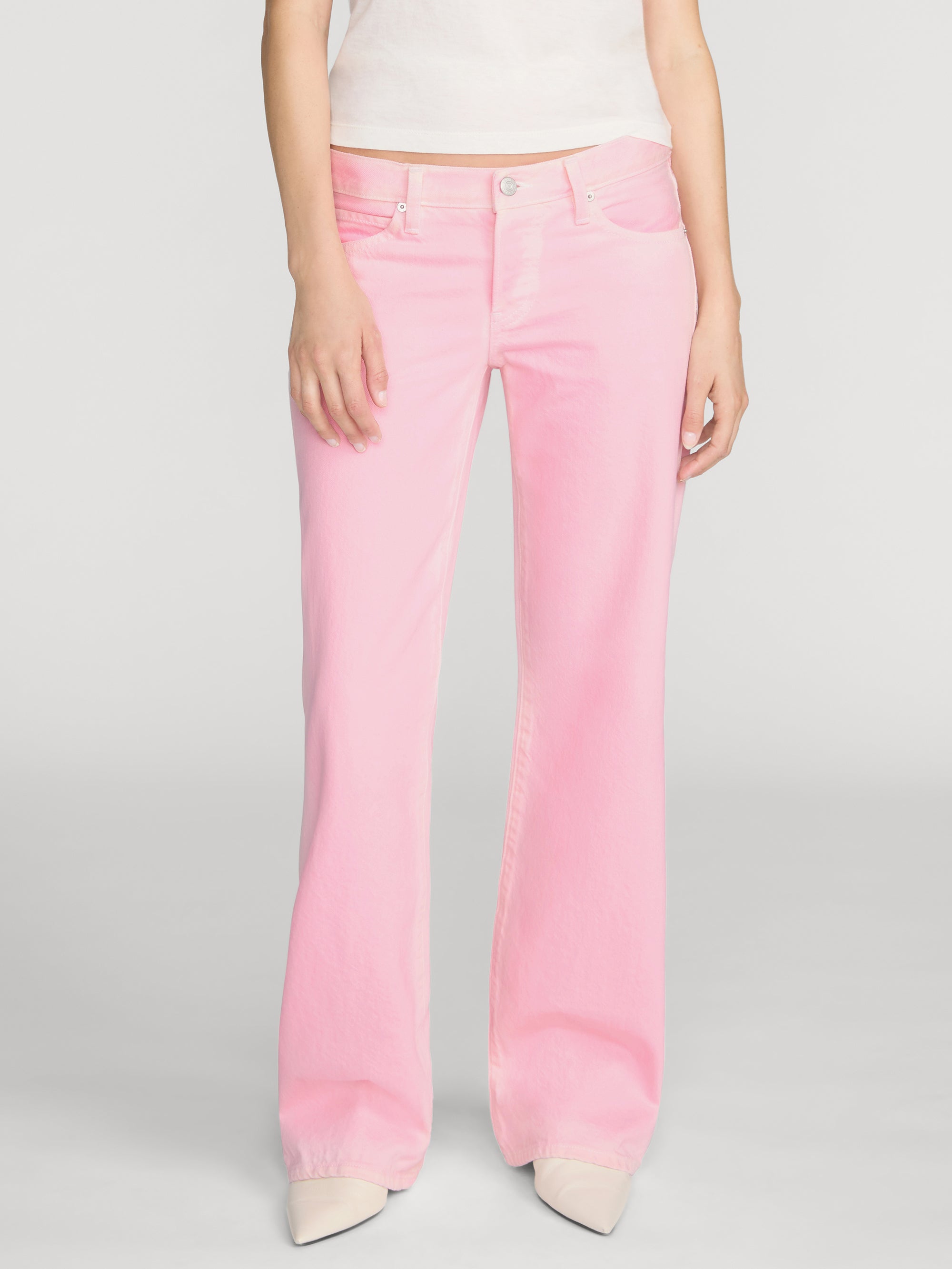 Jean front crop on model 