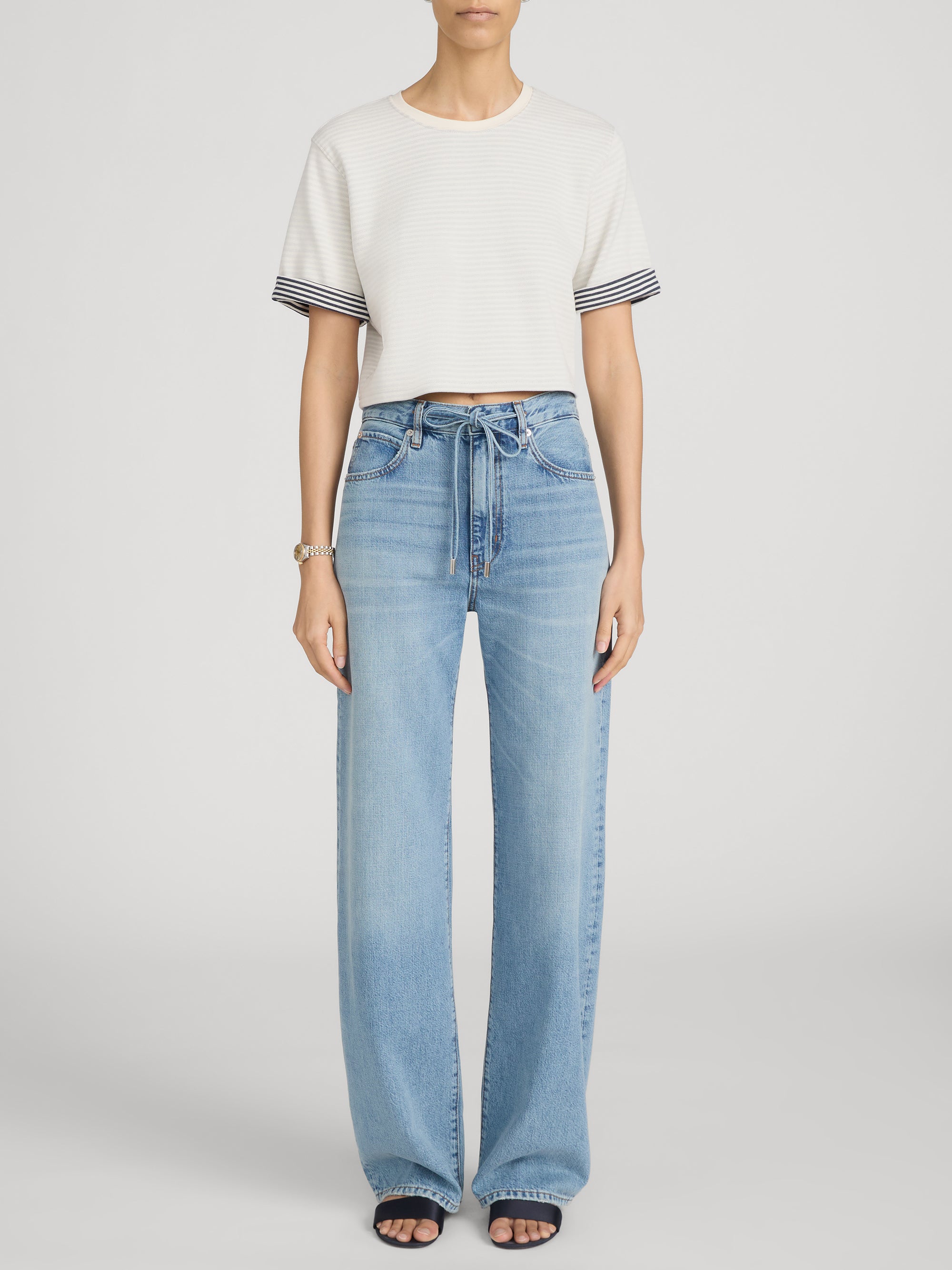 Jean on model front 