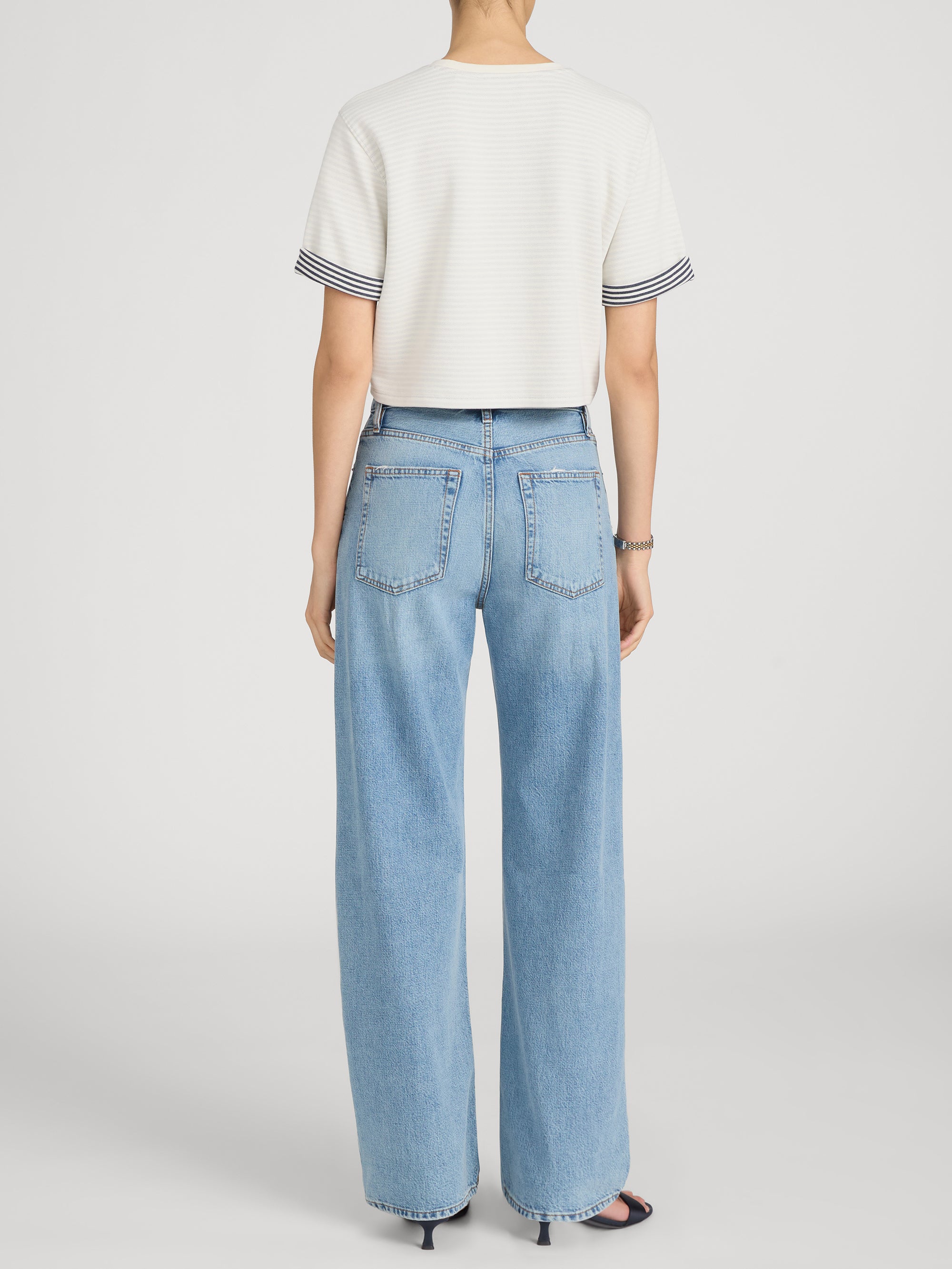 Jean on model back 