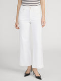 The Seamed Wide Trouser Crop -- Au Natural Clean